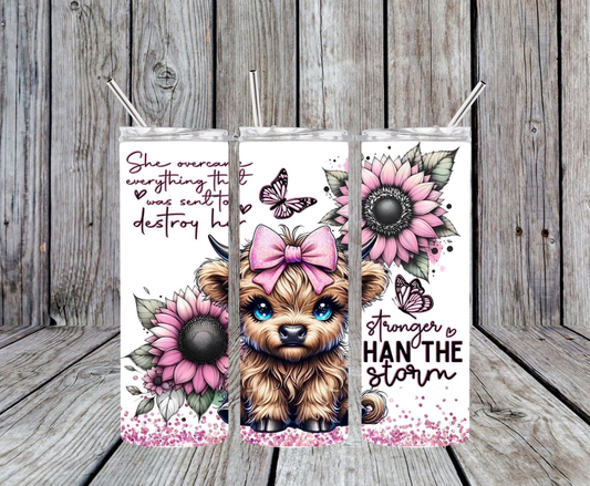 Highland Cow Stronger 20oz Tumbler