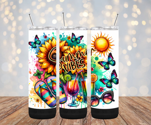 Summer Vibes 20oz Bluetooth Speaker Tumbler
