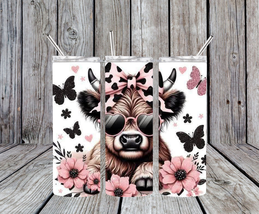 Sunglass Cow 20oz Tumbler