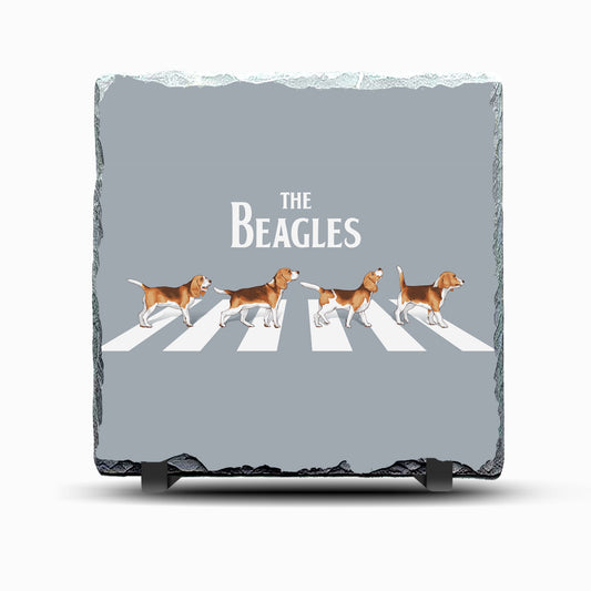 The Beagles Design Printed Rock Slate