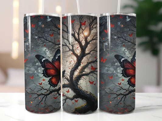 Trees and Butterflies 2 Design 20oz Tumbler
