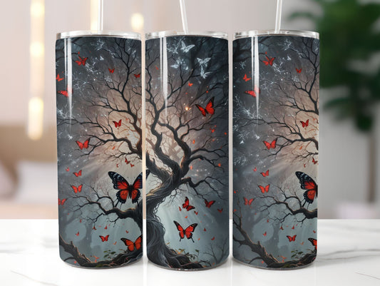 Trees and Butterflies 3 Design 20oz Tumbler