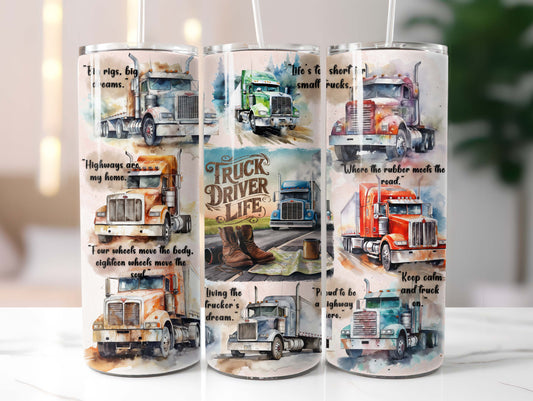 Truck Driver 20oz Tumbler