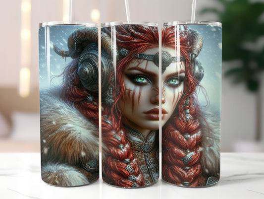 Viking Woman 3 Design 20oz Tumbler