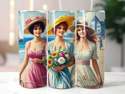 Vintage Ladies (4) 20oz Tumbler