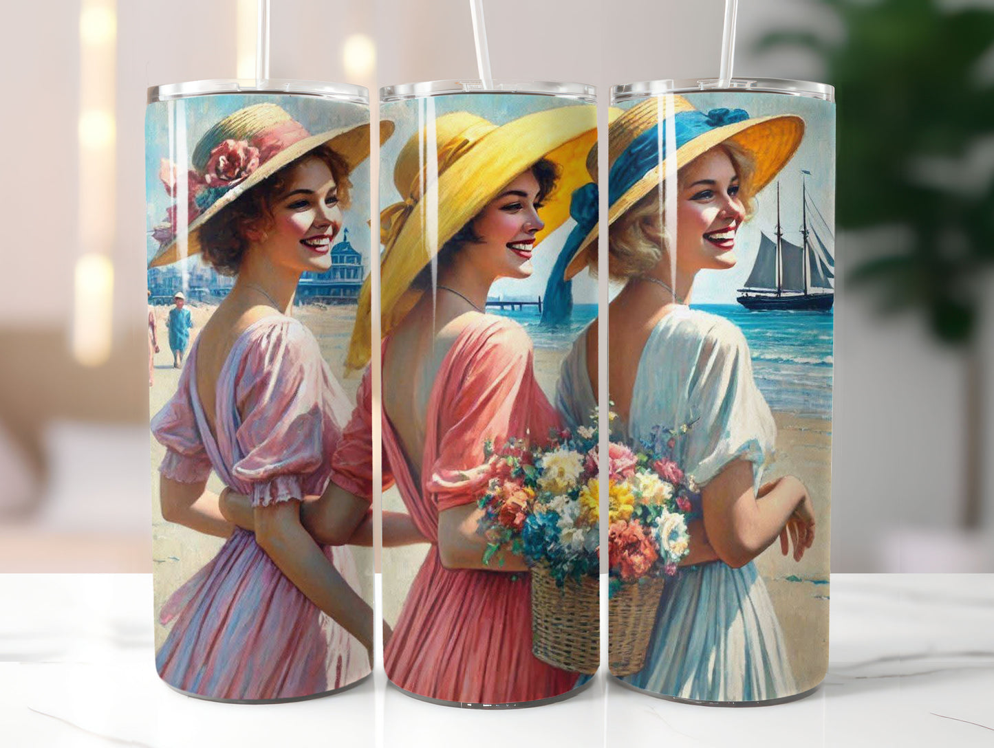 Vintage Ladies (8) 20oz Tumbler