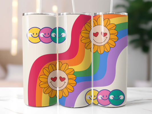 Wavy Rainbow 20oz Tumbler