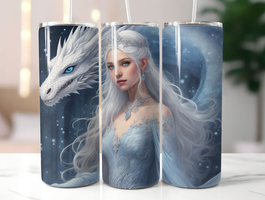 White Dragon (14) 20oz Tumbler