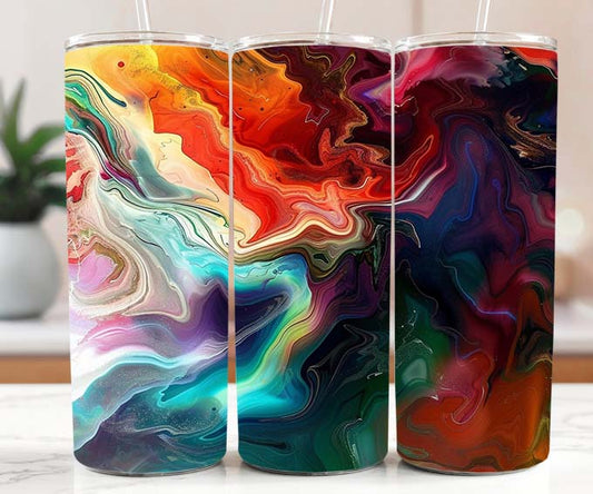 Bright Marble Effect 20oz Tumbler