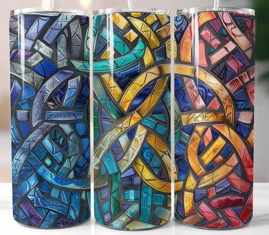 Multi Coloured Celtic 20oz Tumbler