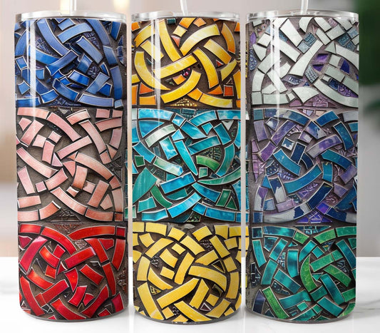 Celtic Coloured Blocks 20oz Tumbler
