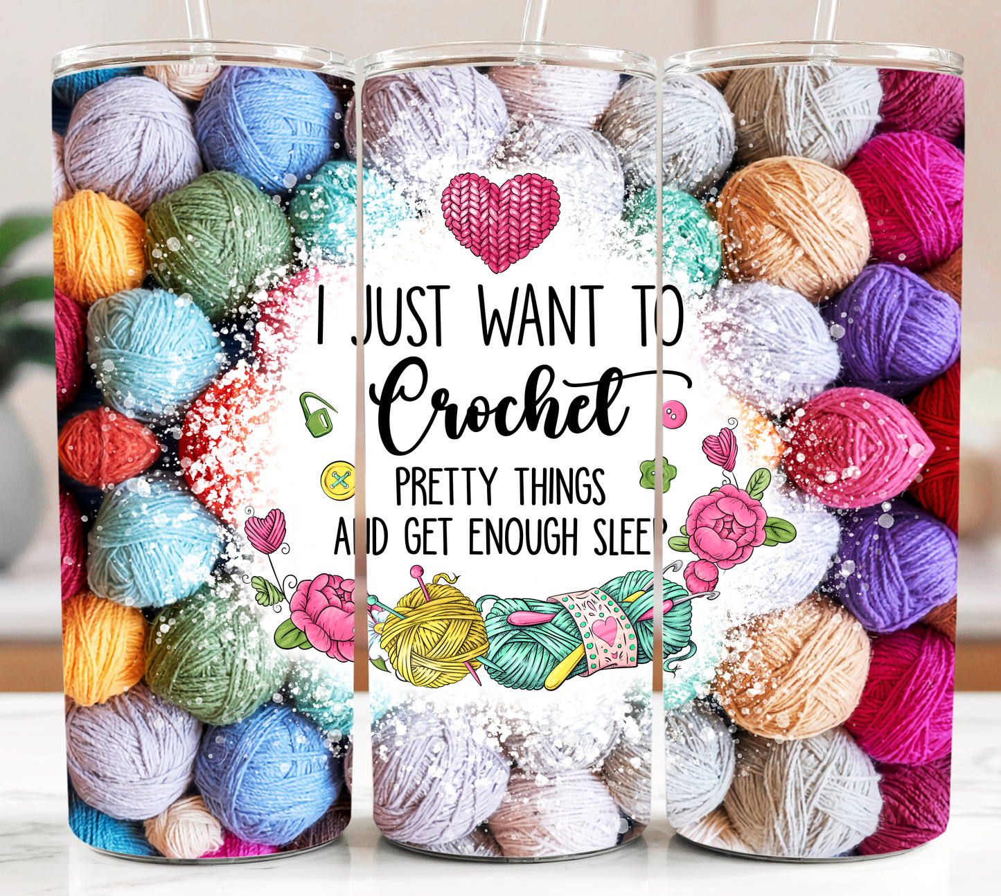 Crochet 20oz Tumbler