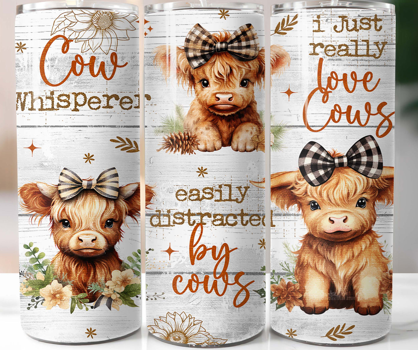 Easily Distracted By Cows 20oz Tumbler