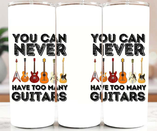 Too Many Guitars 20oz Tumbler