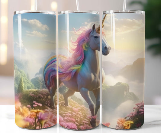 Unicorn with Mountain 20oz Tumbler