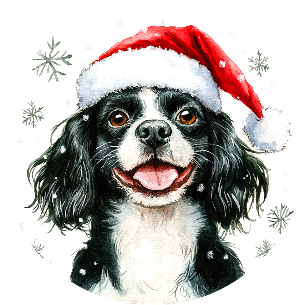Dog (16) Round Christmas MDF Ornament