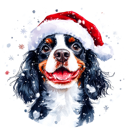 Dog (17) Round Christmas MDF Ornament