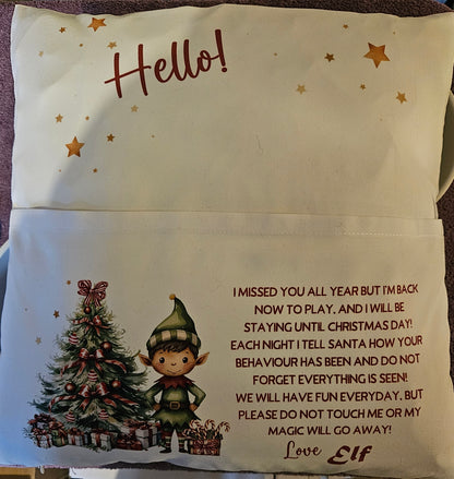 Elf Cushion 'Hello'