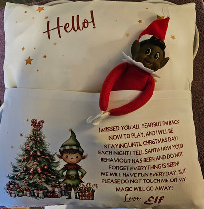 Elf Cushion 'Hello'