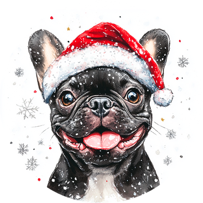Dog (24) Round Christmas MDF Ornament