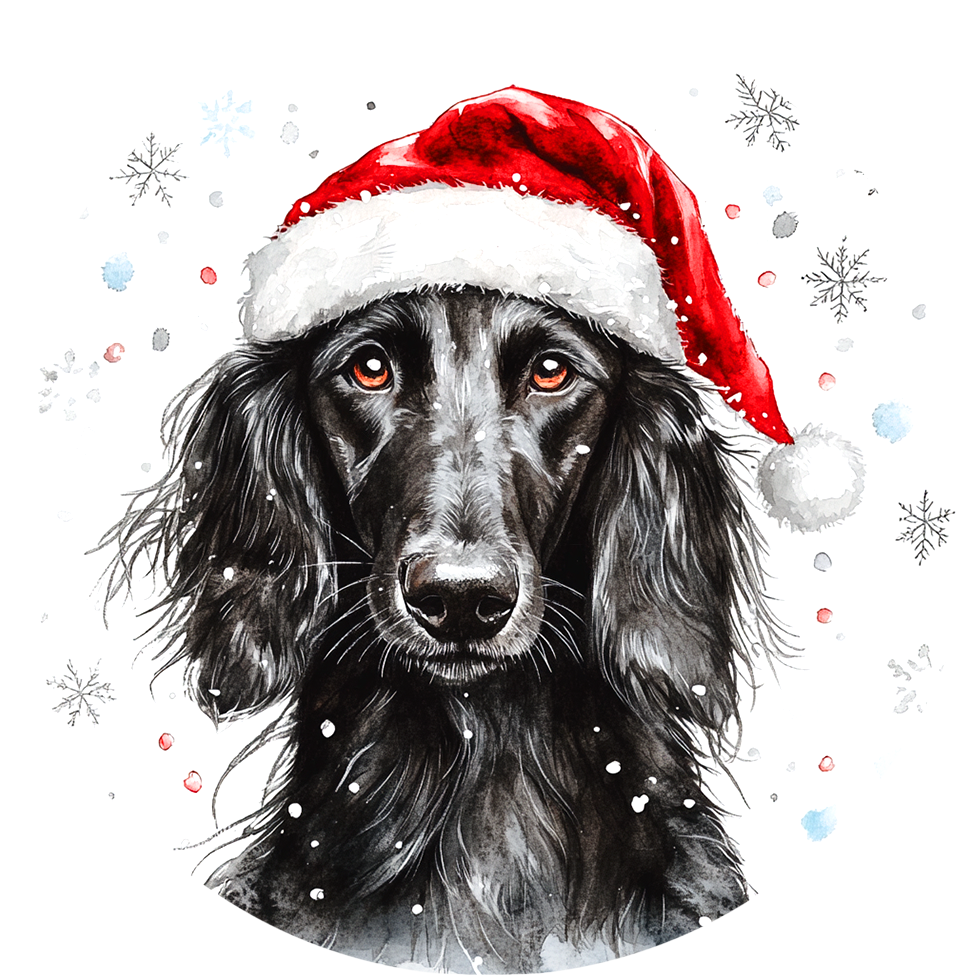 Dog (38) Round Christmas MDF Ornament