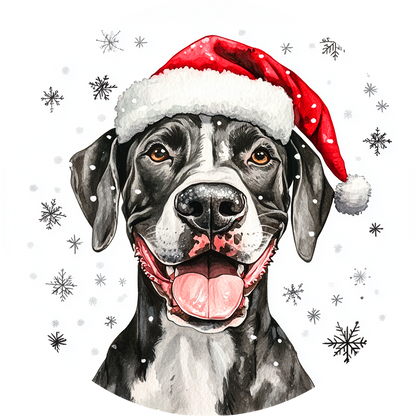 Dog (5) Round Christmas MDF Ornament