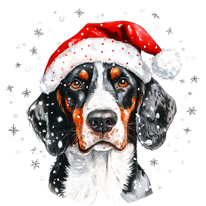 Dog (59) Round Christmas MDF Ornament