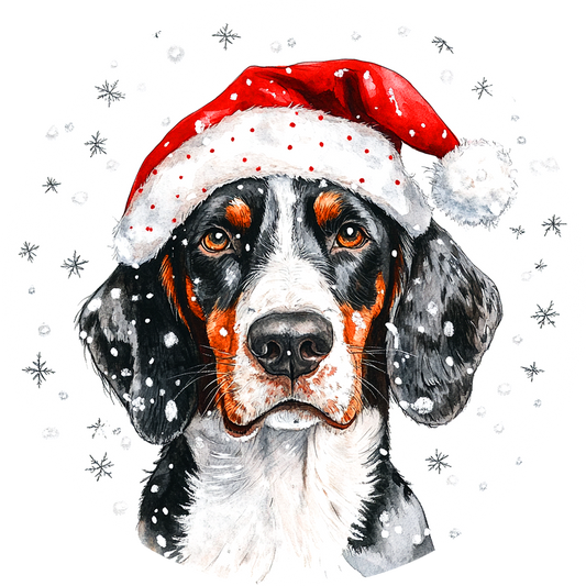 Dog (59) Round Christmas MDF Ornament