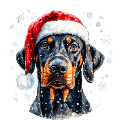 Dog (64) Round Christmas MDF Ornament