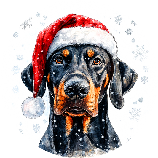 Dog (64) Round Christmas MDF Ornament