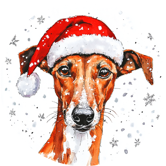 Dog (65) Round Christmas MDF Ornament