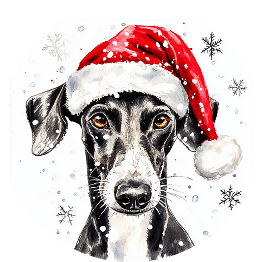 Dog (66) Round Christmas MDF Ornament