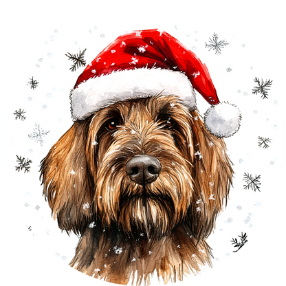 Dog (70) Round Christmas MDF Ornament