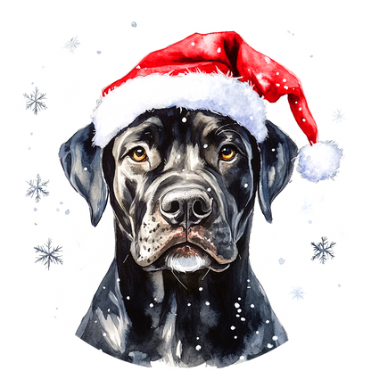 Dog (74) Round Christmas MDF Ornament
