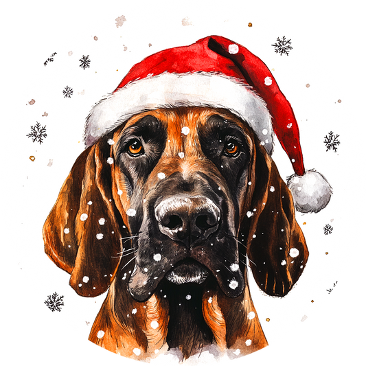 Dog (75) Round Christmas MDF Ornament