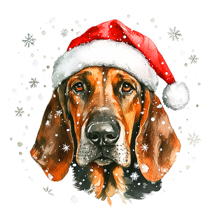 Dog (76) Round Christmas MDF Ornament