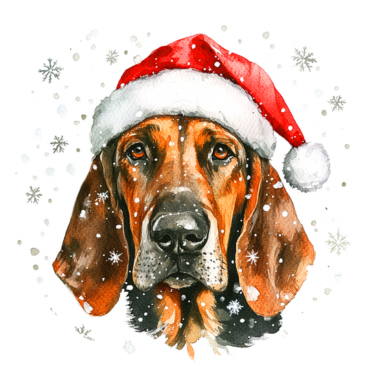 Dog (76) Round Christmas MDF Ornament
