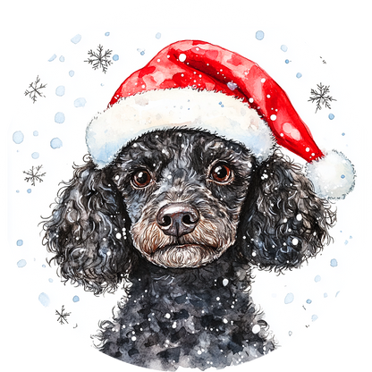 Dog (80) Round Christmas MDF Ornament