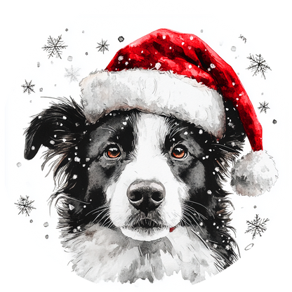 Dog (89) Round Christmas MDF Ornament