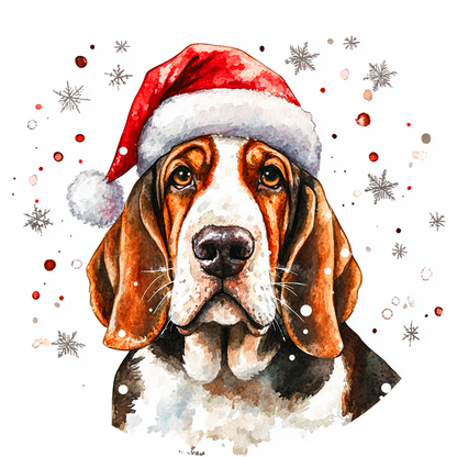 Dog (93) Round Christmas MDF Ornament