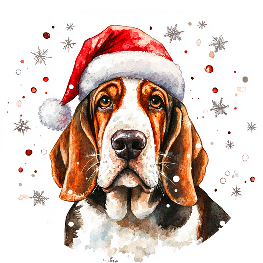 Dog (93) Round Christmas MDF Ornament