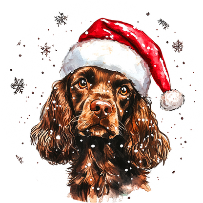 Dog (94) Round Christmas MDF Ornament