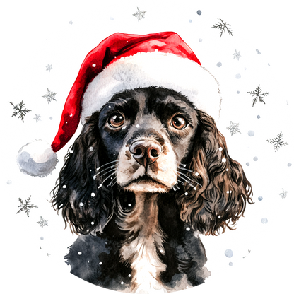 Dog (95) Round Christmas MDF Ornament