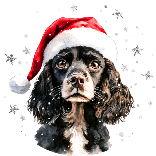Dog (95) Round Christmas MDF Ornament