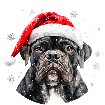 Dog (98) Round Christmas MDF Ornament