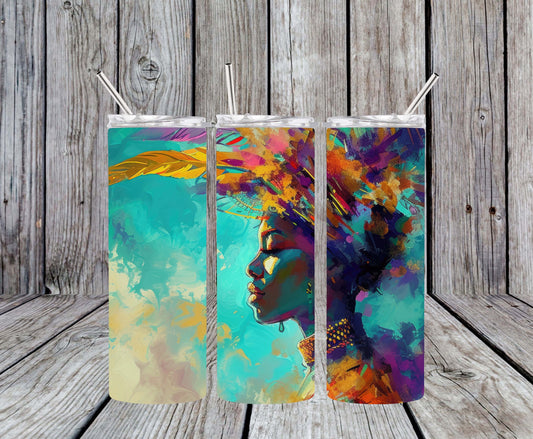 Abstract Carnival Woman 20oz Tumbler
