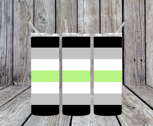 Agender Pride Flag 20oz Tumbler