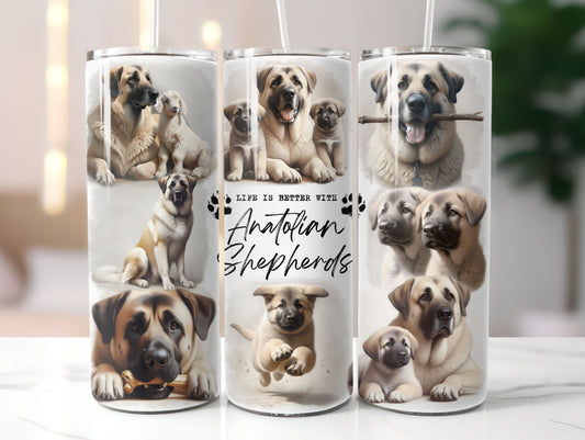 Anatolian Shepherd Dog Life is Better with 20oz Tumbler