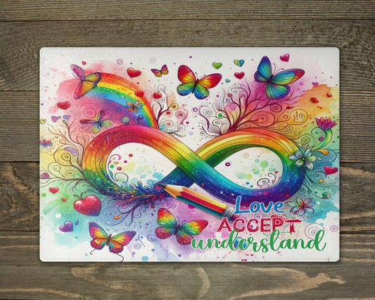 Autism Love Chopping Board