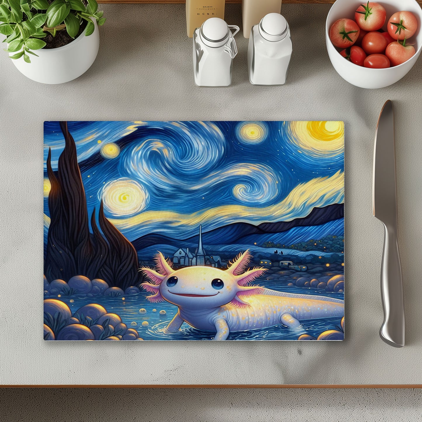 Axolotl 1 Chopping Cutting Board